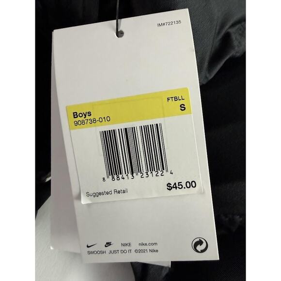 Nike Dri-FIT Boys Football Padded Pants Small S Black 908738-010 Integrated Belt - Picture 8 of 14